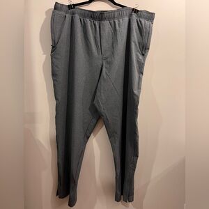 DSG Gray Straight Relaxed Fit Pants Zipper Pockets Zipper Ankle